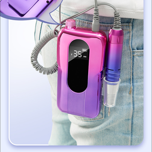 Fichiers E haute puissance 25 W 35000 tr/min de couleur dégradée gros LCD professionnel ongles <span class=keywords><strong>Dremel</strong></span> manucure électrique <span class=keywords><strong>sans</strong></span> <span class=keywords><strong>fil</strong></span> perceuse à ongles - Product Image 6