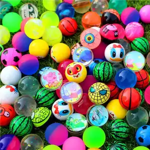 Renkli promosyon çocuk 32mm zıplayan top yumurta makinesi adanmış oyuncak