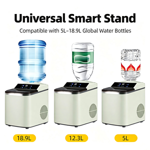 Mini máquina para hacer cubitos de hielo de encimera, 16KG/24H, compacta, portátil, para hacer hielo cuadrado, para el hogar, camping, caravana - Product Image 5