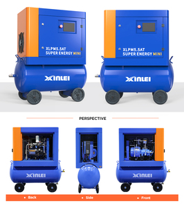 7 Bar 8 Bar 10 Bar Mini Mobile Energy Saving Rotary Screw <strong>air</strong> <strong>Compressor</strong> With <strong>air</strong> Dryer And Wheels - Product Image 2