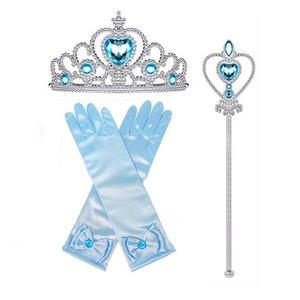 Dessin animé princesse congelée à manches longues pure filles <span class=keywords><strong>robe</strong></span> Halloween fête de noël Performance Costume brillant Train <span class=keywords><strong>robe</strong></span> - Product Image 4
