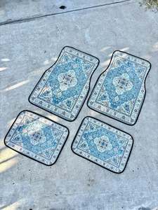 カスタマイズカスタムロゴブランドフルセット昇華印刷滑り止めゴムバックロゴカーラグフロアマット - Product Image 5