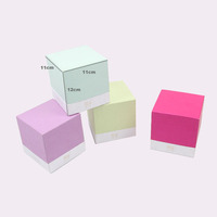 Cajas de embalaje de vela de cartón con impresión a Color, caja de embalaje de vela de lujo, colores Pastel