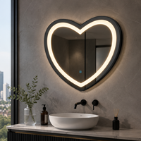 Miroir de maquillage LED intelligent, grossissement 3X, variation d'intensité tactile, miroir de salle de bain anti-buée, haut-parleur Bluetooth, IP44 CE ETL Salon