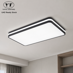 Plafonnier moderne en acrylique et fer, 120W, LED ultra-mince blanc, pour salon, chambre, bureau, décoration de la maison - Product Image 1