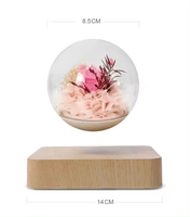 Nueva levitación magnética flor Rosa Luz regalo sala de estar mesita de noche LED levitando Mesa flotante lámpara de decoración del hogar