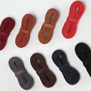 Tali Sepatu Lilin Datar Mode Kustom Kedap Air Kualitas Tinggi Tali Sepatu Kulit Lebar 8Mm Panjang 0.5-2M - Product Image 4