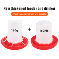 Mangeoire à eau pour poulet de volaille mangeoires et abreuvoirs pour poulet en plastique pour mini oiseau