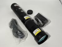 Allumeur laser portatif, lampe torche laser ronde invisible avec lentille 50x et chargeur