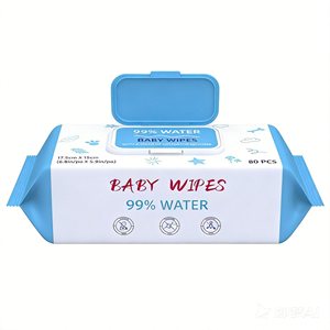 Lingettes humides douces sans alcool de qualité supérieure, lingettes pour bébés, lingettes à l'eau, produits d'hygiène pour les soins quotidiens de la peau - Product Image 3