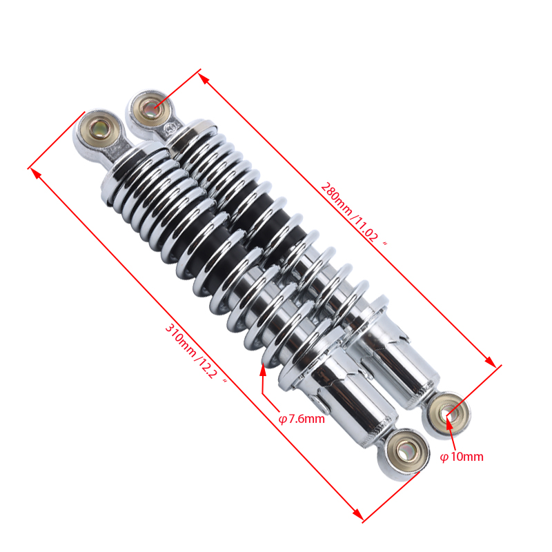 Задний амортизатор мотоцикла, регулируемый для мотора обезьяны, две штуки