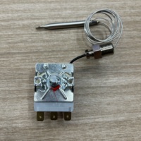 Capteur de température diamètre 6 mm, 16A 250V WYB -120 degrés thermostat capillaire thermostat réglable avec vis étanche