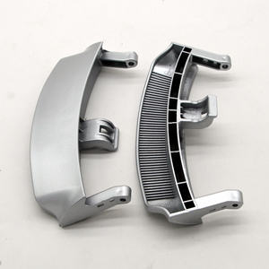 Manija de Puerta Plateada para <span class=keywords><strong>Lavadora</strong></span> <span class=keywords><strong>Daewoo</strong></span> RF YUEFU 42023906 Wdh88007, Repuestos para Electrodomésticos - Product Image 1