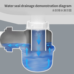 Kitchen Sink Drain Pipe Set 40CD-04H-011LY Lifting Type Odor Proof With Flexible Hose For Vegetable Sink Plumbing Traps - Product Image 2