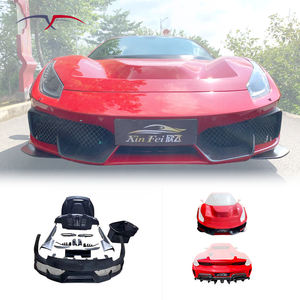 Kit de Carrocería de Fibra de Carbono de Alta Calidad para Ferrari <span class=keywords><strong>488</strong></span> Pista, Kit Modificado con Parachoques Delantero, Faldones Laterales, Lip Trasero y Capó, Nueva Edición - Product Image 1