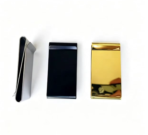 Clip para Billetes <span class=keywords><strong>de</strong></span> Acero Inoxidable para <span class=keywords><strong>Hombre</strong></span>, Acabado Dorado/Plateado/Negro, Estampado y Pulido, Regalo para Tarjetas <span class=keywords><strong>de</strong></span> Crédito - Product Image 4
