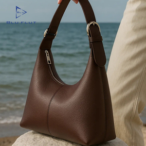 Pure Women <strong>Bag</strong> Custom <strong>Small</strong> Zipper Closure Ladies <strong>Leather</strong> Purse <strong>Leather</strong> Dumpling Handbag Custom Shoulder <strong>Bags</strong> for Women - Product Image 2