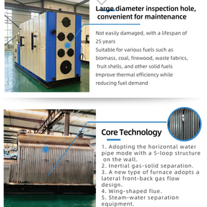 Новый парогенератор на древесном угле и биомассе (1500-2000 кг) для текстильной промышленности - Product Image 4