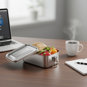 Kitchen Professional Lunchbox Classic Stainless Steel Leak Proof Food <b>Storage</b> <b>Container</b> for Work School Travel - Product Image 3