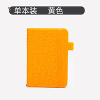 Carnet de poche A7 à pages vierges motif lin, carnet de notes portable compact, agenda portable, vente en gros