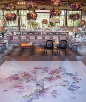 Autocollants personnalisés pour piste de danse de mariage, décalcomanies pour fête de Quinceañera, logo, fleurs pour Sweet 16, autocollants pour piste de danse d'anniversaire