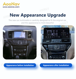 Autoradio Android AOONAV 12,3'' pour Nissan Pathfinder 2012-2020, mode paysage, écran tactile, unité CarPlay sans fil automatique - Product Image 3