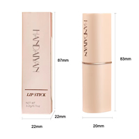 Rouge à lèvres mat hydratant en tube blanc crème, soyeux, hydratant, double soin intérieur, longue tenue, résistant au transfert, OEM ODM
