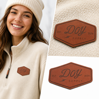 Prix d'usine Logo de marque personnalisé coudre sur des patchs en cuir véritable pour jeans