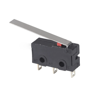 สวิตช์ไมโคร KW4a(s) แบบ 2/3 ขา DIP สีดำ สวิตช์แบบกดติดปล่อยดับ พร้อมปุ่มกดสีแดง 5A 250V - Product Image 3
