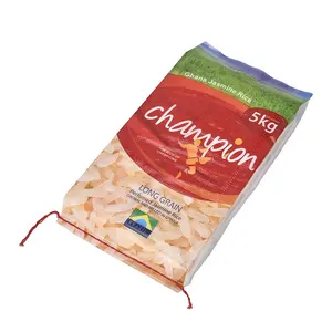 Gói Thực Phẩm Pouch Laminated 5KG Gạo Túi Để Đóng Gói Gạo