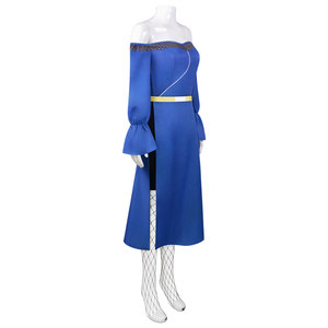 Disfraz de Mizukage Mei Terumi para mujer, vestido azul con cinturón, medias y correas, disfraz de Anime para personaje femenino - Product Image 2