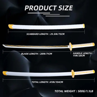 Épée LED Zoro Demon Slayer Katana Yamoto Épée Lumineuse Anime Cosplay Armes Accessoires