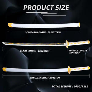 Épée LED <span class=keywords><strong>Zoro</strong></span> Demon Slayer Katana Yamoto Épée Lumineuse Anime Cosplay Armes Accessoires - Product Image 2