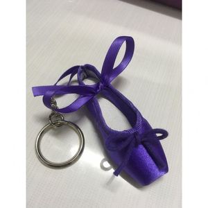 Ba Lê Giày Keychain Túi xách quyến rũ Mặt dây chuyền phụ kiện 7.8cm HANDMADE dễ thương mini mô phỏng satin pointe Giày vòng chìa khóa - Product Image 5
