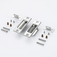 Serrure automatique simple face moderne à l'ancienne en acier inoxydable à 90 ° Vis en alliage d'aluminium durable Crochet pour porte coulissante et fenêtre