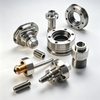 Pièces en aluminium usinées CNC de précision à 5 axes sur mesure, petites pièces en métal usinées CNC en acier inoxydable