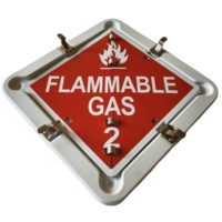 American Truck Transport Dangerous Goods Book 350MM * 350MM Aluminium Dangerous Goods 13 Flip Signs Traffic Safety Signs