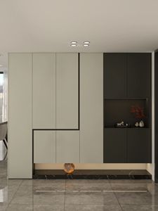 Étagère à chaussures en bois personnalisée avec éclairage LED pour intérieur et extérieur, pour la maison, le salon, la chambre à coucher, l'entrée, le hall, le rangement - Product Image 5