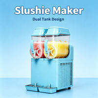 Machine à slush commerciale Baiwin, distributeur de boissons glacées, machine à granita pour les magasins de bubble tea, les bars à jus, le service de boissons d'été