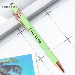 Stylos de mariage personnalisés de style moderne - Stylos à bille en métal électroplaqué pour entreprises - Product Image 1