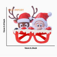 Lunettes de Noël style bonhomme de neige, très vendues, pour adultes et enfants, montures de dessin animé, idéales pour les fêtes de Noël