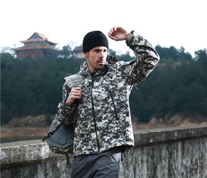 ESDY 25 Colors Assault Hunting Tactical Fleece <strong>Jacket</strong> With Hoodie Softshell Outdoor Men <strong>Camo</strong> <strong>Jacket</strong> - Product Image 5