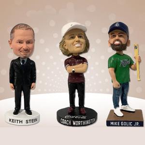 Venta al por mayor caprichosa expresiva resina artesanía figurita personalizada atleta Bobble cabeza celebridad figurita de dibujos animados para decorativo - Product Image 3