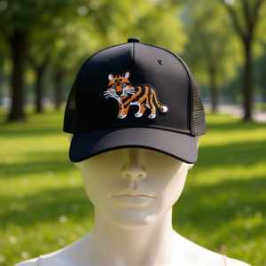 Gorra Trucker de Alta Calidad con Bordado de Animales, Tejido de Malla, Ajustable, Unisex, Casual, Primavera-Verano, de 6 Paneles - Product Image 2