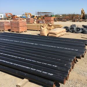 热轧 Q235 无缝碳钢钻管，黑色和红色涂漆，用于油田服务 - Product Image 1