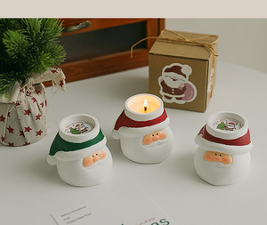 Décorations de Noël Ornements Cadeaux créatifs d'accompagnement Cadeaux transfrontaliers Fait main Père Noël Barres d'aromathérapie à la cire de soja - Product Image 6