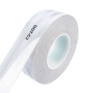 Lianxing an toàn màu đỏ và trắng DOT-C2 khả năng hiển thị cao băng phản chiếu cho xe tải và đường - Product Image 6