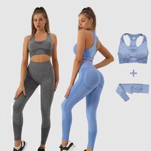 Premium Seamless Workout Sets for Women, High Waist Push up Leggings and Fitness Top, <strong>Alo</strong> <strong>Yoga</strong> Style <strong>Activewear</strong> for Training - Product Image 3