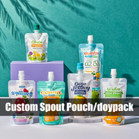 Pochette à bec verseur personnalisée imprimée en gravure pour savon liquide, shampoing, lotion - Recyclable avec logo personnalisé