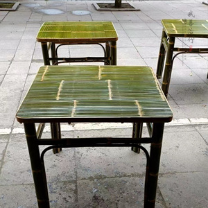 <b>Bamboo</b> Garden Set Tea <b>Table</b> And Chairs Outdoor Furniture Solid Wood 4 Seater Courtyard Leisure Set - Product Image 3